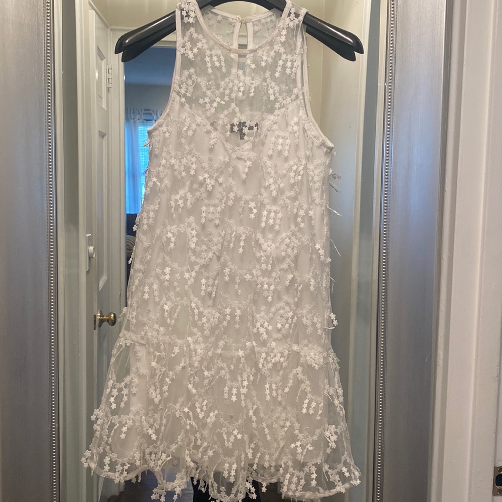 White mini dress